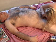 Exciting Blondie Rides Mom Guy's Penis