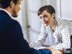 Duży tyłek, Duży kutas, Brunetka, Styl na pieska, Biuro, Krótkie włosy