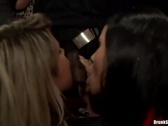 Enthousiasteling, Grote mammen, Zwart, Fetisj, Groep, Hd, Interraciaal, Feest