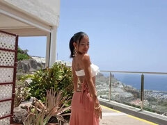 Enthousiasteling, Logement, Naakt, Buiten, Kut duiken, Mager, Tiener, Vreemd