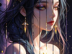 Void Empress of the Dark Matter Galaxy Crystal Cosmic Goddess Ai Art Slideshow
