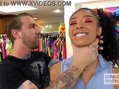 Kont, Pijpbeurt, Diep in de keel, Kokhalzen, Hd, Klein, Ruw, Tieten likken