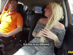 Cheating blonde slurps up cumshot