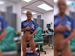 Blondin, Hd, Onani, Milf, Sjuksköterska, Porrstjärnor, Offentlig, Solo