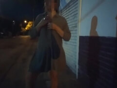 Leie, Geschnappt, Paar, Lecken, Nackt, Nackt, Im freien, Spanner