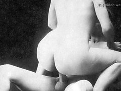 아마추어, 영국인, 흑갈색 머리, 모음집, 머리카락이 많은, 레즈비언, 보지, 빈티지