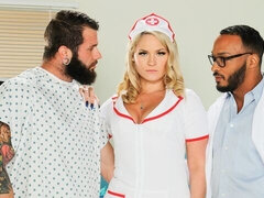 Grosser arsch, Grosser schwanz, Grosse titten, Bisexuell, Blasen, Hundestellung, Milf, Krankenschwester