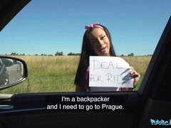 Martin Gun bangs her after a cash deal for a car ride