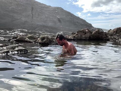 Enthousiasteling, Strand, Europees, Homo, Masturbatie, Buiten, Alleen, Spaans