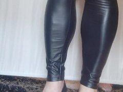 Fekete, Európai, Fétis, Sarokkal való, Harisnyanadrág, Egyedül