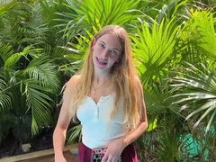 Stepsister with cute braces wants bro's big dick in POV