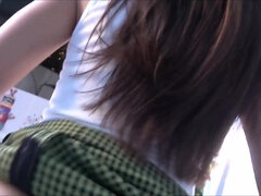 Christmas Tree - Homemade POV Sex with Blowjob with sexy brunette girlfriend in eyeglasses