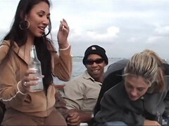 Another Fine Babe Gets Big Black Dick On A Boat - outdoor