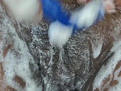 Badkamer, Mooie dikke vrouwen, Huisgemaakt, Indisch, Natuurlijke tieten, Kut duiken, Alleen, Vrouw