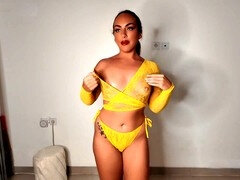 Fishnet bodysuit, see through bikini, british dirty talk