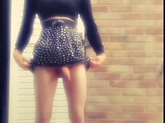 미인, 큰 음경, 사정 샷, 귀여운, 유럽인, 야외의, 셀카, 성전환자