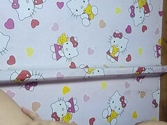 아마추어, 아시안, 큰 음경, 라텍스, 수음, 나이든, 혼자