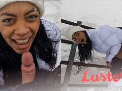 Amateur, Sucer une bite, Brunette brune, Noir ébène, Hard, Hd, De plein air, Pov