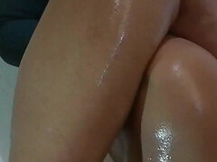 Enthousiasteling, Blond, Dominante vrouw, Fetisj, Voeten fetish, Hakken, Nylonstof, Panty