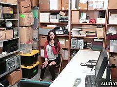 Sophia Leone getting her Tight Pussy drill from behind by the lp officer!