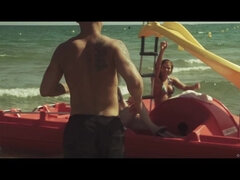 Strand, Schlafzimmer, Bikini, Braunhaarige, Fingern, Rotschopf, Ablutschen, Tanga