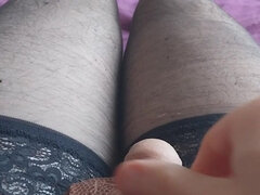 Virginal Clit Sissy Squirms & Sissygasm