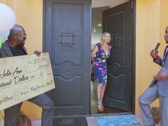 Grosser arsch, Blondine, Blasen, Spermaladung, Hardcore, Milf