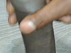 Enthousiasteling, Badkamer, Zwart, Sperma shot, Handbeurt, Masturbatie, Alleen