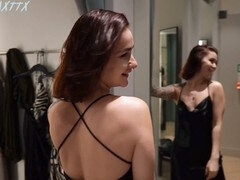 Amatoriale, Imbrogliare, Coppia, Vestito, Sfavillanti, Pubblico, Figa, Video di donne in gonna