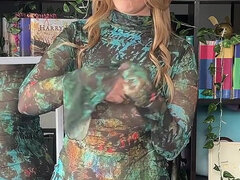 Afrikansk, Amatör, Stor stjärt, Svart, Blondin, Underkläder, Solo