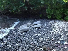 Plaża, Bikini, Blondynka, Nagi, Orgazm, Punkt widzenia, Cipka, Chudy