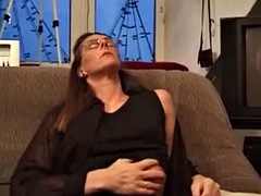 My Grandma exposed MILF in crotchless stockings