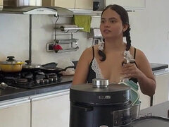 Cleaner Fucks Her Boss's Son.