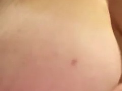 Kinky MILF aunty shows off her big natural tits in our spare room