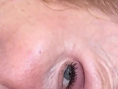 Gode, Femelle, Mamie, Mature, Rousse roux, Solo, Jarretelles, Vibromasseur