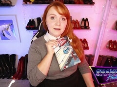 アナル, イギリス人, ヒール, ポルノスター, 赤毛, おもちゃ