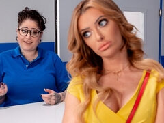 큰 가슴, 오랄섹스, 도기스타일, 핸드잡, 부엌, 대단히, 밀프, 보지