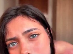 Beautiful brunette teen loves to suck cock, i found her at meetxx.com