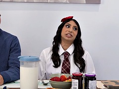 Caught! My Honor Student Girlfriend and I Fuck While Her Parents Are Home