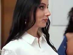 18, 오랄섹스, 흑갈색 머리, 체코인, 괴물, 오르가슴, 쓰리섬, 젖가슴