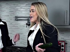 Fiona Frost  Chloe Rose Prep Their Pussies For Step Bros Big Cocks With A Huge Cucumber - SisSwap