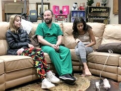 Amerikansk, Doktor, Onani, Lille kvinde, Mager, Teenager, Bryster, Legetøj