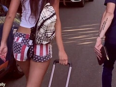 Blasen, Geld, Zierlich, Jungendliche (18+), Flotter dreier