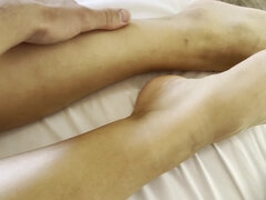 I gave a cougar a rubdown in a motel bedroom and penetrated her cock-squeezing raw cunny.