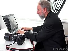 Tricky schoolteacher shoots his sausage moving inside a new brunette schoolgirl.