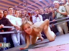 Krystal Big Tits MILF Public Nudity Dance in High Heels HD