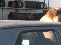 Petra Wegat German Amateur Car Sex - Big Tits Blonde Fucking on Bonnet