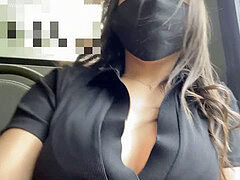 Autobús, Masturbación, Al aire libre, Público, Afeitado