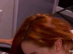 Nymphomaiac Ginger Teen Amarna Seduce big Dick to Raw Fuck