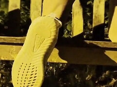 Enthousiasteling, Anaal, Seksspeelgoed, Europees, Ladyboy, Buiten, Mager, Alleen